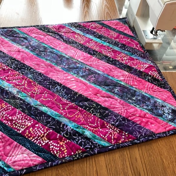 Handmade Batik quilt wall hanging or table topper - Picture 1 of 16